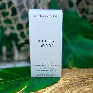 NEW! Herbivore MILKY WAY 10% AHA + OAT Soothing Exfoliating Serum Factory Sealed